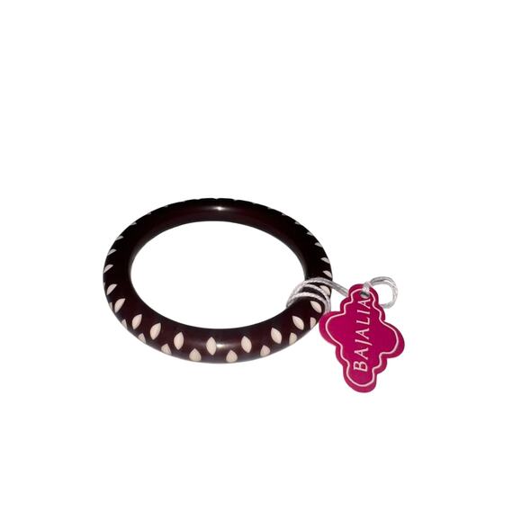 Iris Apfel & Bajalia Narrow Saddle Bangle by Splendette Retro Boho Jewelry - Picture 1 of 6